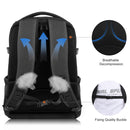 PULUZ Outdoor Portable Waterproof Scratch-proof Dual Shoulders Backpack Handheld PTZ Stabilizer Camera Bag with Rain Cover for Digital Camera, DJI Ronin-SC / Ronin-S (Black)