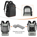 PULUZ Outdoor Portable Waterproof Scratch-proof Dual Shoulders Backpack Handheld PTZ Stabilizer Camera Bag with Rain Cover for Digital Camera, DJI Ronin-SC / Ronin-S (Black)