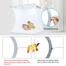PULUZ 23cm Ring LED Panel Folding Portable Light Photo Lighting Studio Shooting Tent Box Kit with 6 Colors Backdrops (Black, White, Yellow, Red, Green, Blue), Unfold Size: 24cm x 23cm x 23cm