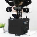 PULUZ 25cm Folding Portable High 97 CRI Ring Light Photo Lighting Studio Shooting Tent Box with 12 Colors Backdrops, Size: 25cm x 25cm x 25cm(Black)