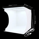 PULUZ 30cm Folding Portable Ring Light Board Photo Lighting Studio Shooting Tent Box Kit with 6 Colors Backdrops (Black, White, Yellow, Red, Green, Blue), Unfold Size: 31cm x 31cm x 32cm