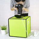 PULUZ 30cm Folding High 97 CRI Ring Light Photo Lighting Studio Shooting Tent Box Kit with 6 Colors Backdrops (Black, White, Orange, Red, Green, Blue), Unfold Size: 30cm x 30cm x 30cm(Green)