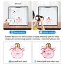 PULUZ 30cm Folding High 97 CRI Ring Light Photo Lighting Studio Shooting Tent Box Kit with 6 Colors Backdrops (Black, White, Orange, Red, Green, Blue), Unfold Size: 30cm x 30cm x 30cm(Green)