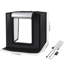 PULUZ 40cm Folding Portable 24W 5500K White Light Dimmable Photo Lighting Studio Shooting Tent Box Kit with 6 Colors (Black, Orange, White, Red, Green, Blue) Backdrops(AU Plug)