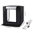 PULUZ 40cm Folding Portable 24W 5500K White Light Dimmable Photo Lighting Studio Shooting Tent Box Kit with 6 Colors (Black, Orange, White, Red, Green, Blue) Backdrops(UK Plug)