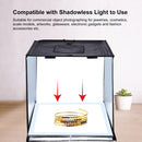 PULUZ 40cm Folding Portable 24W 5500K White Light Dimmable Photo Lighting Studio Shooting Tent Box Kit with 6 Colors (Black, Orange, White, Red, Green, Blue) Backdrops(US Plug)