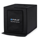 PULUZ 40cm Folding Portable 24W 5500K White Light Dimmable Photo Lighting Studio Shooting Tent Box Kit with 6 Colors (Black, Orange, White, Red, Green, Blue) Backdrops(US Plug)