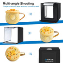 PULUZ 40cm Folding Portable 24W 5500K White Light Dimmable Photo Lighting Studio Shooting Tent Box Kit with 6 Colors (Black, Orange, White, Red, Green, Blue) Backdrops(US Plug)