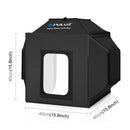 PULUZ 40cm Folding 72W 5500K Studio Shooting Tent Soft Box Photography Lighting Kit with 4 Colors (Black, Orange, White, Green) Backdrops(EU Plug)