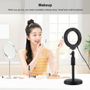 PULUZ 4.7 inch 12cm Curved Surface USB White Light LED Ring Selfie Beauty Vlogging Photography Video Lights(Black)
