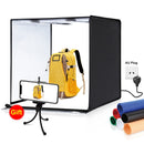 PULUZ Photo Studio Light Box Portable 60 x 60 x 60 cm Light Tent LED 5500K White Light Dimmable Mini 36W Photography Studio Tent Kit with 6 Removable Backdrops (Black Orange White Green Blue Red)(AU Plug)