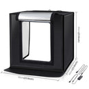 PULUZ Photo Studio Light Box Portable 60 x 60 x 60 cm Light Tent LED 5500K White Light Dimmable Mini 36W Photography Studio Tent Kit with 6 Removable Backdrops (Black Orange White Green Blue Red)(EU Plug)