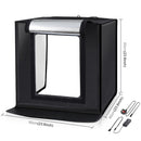 PULUZ Photo Studio Light Box Portable 60 x 60 x 60 cm Light Tent LED 5500K White Light Dimmable Mini 36W Photography Studio Tent Kit with 6 Removable Backdrops (Black Orange White Green Blue Red)(UK Plug)