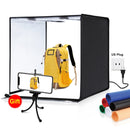 PULUZ Photo Studio Light Box Portable 60 x 60 x 60 cm Light Tent LED 5500K White Light Dimmable Mini 36W Photography Studio Tent Kit with 6 Removable Backdrops (Black Orange White Green Blue Red)(US Plug)