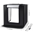 PULUZ Photo Studio Light Box Portable 60 x 60 x 60 cm Light Tent LED 5500K White Light Dimmable Mini 36W Photography Studio Tent Kit with 6 Removable Backdrops (Black Orange White Green Blue Red)(US Plug)
