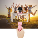 PULUZ Pocket Mini Plastic Tripod Mount with Phone Clamp for Smartphones (Pink)