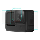 PULUZ for GoPro HERO10 Black / HERO9 Black Lens + LCD Display 9H 2.5D Tempered Glass Film
