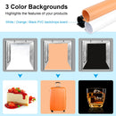 PULUZ 80cm Folding Portable 80W 9050LM White Light Photo Lighting Studio Shooting Tent Box Kit with 3 Colors (Black, White, Orange) Backdrops(US Plug)
