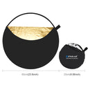PULUZ 60cm 5 in 1 (Silver / Translucent / Gold / White / Black) Folding Photo Studio Reflector Board