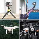 PULUZ Aluminum alloy Frame Mount Protective Case Cage with Cold Shoe Base Slot & Tripod Base Adapter for Insta360 One R(Black)