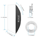 PULUZ Rectangle Speedlite Softbox Bowens Mount Diffuser