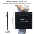 PULUZ 30cm Folding Portable Ring Light Photo Lighting Studio Shooting Tent Box Kit with 6 Colors Backdrops (Black, White, Yellow, Red, Green, Blue), Unfold Size: 31cm x 31cm x 32cm