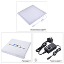 PULUZ 1200LM LED Photography Shadowless Light Lamp Panel Pad with Switch, Metal Material, No Polar Dimming Light, 34.7cm x 34.7cm Effective Area(UK Plug)