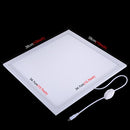 PULUZ 1200LM LED Photography Shadowless Light Lamp Panel Pad with Switch, Metal Material, No Polar Dimming Light, 34.7cm x 34.7cm Effective Area(UK Plug)