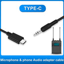 PULUZ 3.5mm TRRS Male to Type-C / USB-C Male Live Microphone Audio Adapter Spring Coiled Cable for Samsung, Huawei and Smartphones, Cable Stretching to 100cm(Black)