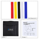 PULUZ 40cm Photo Softbox Portable Folding Studio Shooting Tent Box Kits with 5 Colors Backdrops (Red, Yellow, Blue, White, Black), Size: 40cm x 40cm x 40cm