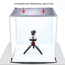 PULUZ 40cm Photo Softbox Portable Folding Studio Shooting Tent Box Kits with 5 Colors Backdrops (Red, Yellow, Blue, White, Black), Size: 40cm x 40cm x 40cm