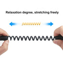 PULUZ 3.5mm TRRS Male to 8 Pin Male Live Microphone Audio Adapter Spring Coiled Cable for iPhone, Cable Stretching to 100cm(Black)