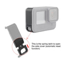 PULUZ Metal Battery Side Interface Cover for GoPro HERO10 Black / HERO9 Black(Black)