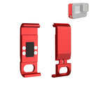 PULUZ Metal Battery Side Interface Cover for GoPro HERO10 Black / HERO9 Black(Red)