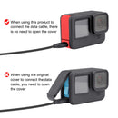 PULUZ Metal Battery Side Interface Cover for GoPro HERO10 Black / HERO9 Black(Red)