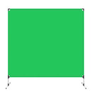 PULUZ 2 x 2m Photo Studio Background Green Nylon Lycra Backdrops Cutout Picture Backdrop Bracket Stand(Green)