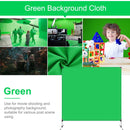 PULUZ 2 x 2m Photo Studio Background Green Nylon Lycra Backdrops Cutout Picture Backdrop Bracket Stand(Green)