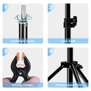 PULUZ 1x2m T-Shape Photo Studio Background Support Stand Backdrop Crossbar Bracket Kit with Clips(Green)