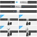 PULUZ 1x2m T-Shape Photo Studio Background Support Stand Backdrop Crossbar Bracket Kit with Clips(Green)