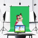 PULUZ 1x2m T-Shape Photo Studio Background Support Stand Backdrop Crossbar Bracket Kit with Clips(Green)