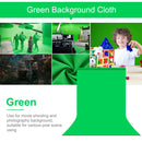 PULUZ 3m x 6m Photography Background 120g Thickness Photo Studio Background Cloth Backdrop (Green)