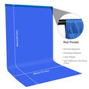 PULUZ 3m x 6m Photography Background 120g Thickness Photo Studio Background Cloth Backdrop(Blue)