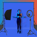 PULUZ 3m x 6m Photography Background 120g Thickness Photo Studio Background Cloth Backdrop(Blue)