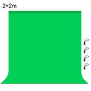 PULUZ 2m x 2m Photography Background 120g Thickness Photo Studio Background Cloth Backdrop(Green)