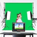 PULUZ 2m x 2m Photography Background 120g Thickness Photo Studio Background Cloth Backdrop(Green)
