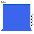 PULUZ 2m x 2m Photography Background 120g Thickness Photo Studio Background Cloth Backdrop(Blue)