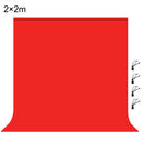 PULUZ 2m x 2m Photography Background 120g Thickness Photo Studio Background Cloth Backdrop(Red)
