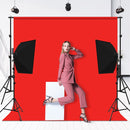 PULUZ 2m x 2m Photography Background 120g Thickness Photo Studio Background Cloth Backdrop(Red)