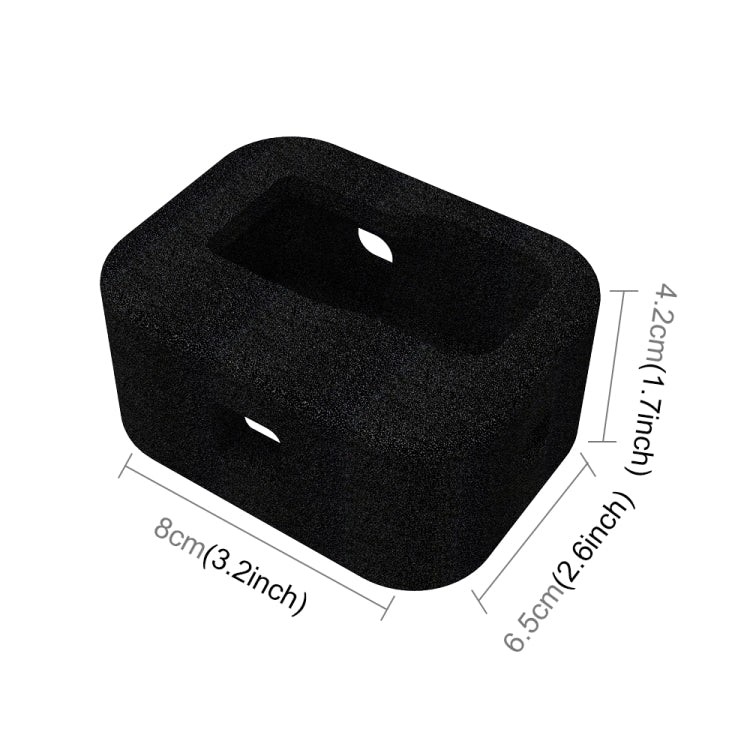 PULUZ for GoPro HERO10 Black / HERO9 Black Foam Windshield Housing Case(Black)