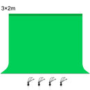 PULUZ 3m x 2m Photography Background 120g Thickness Photo Studio Background Cloth Backdrop(Green)